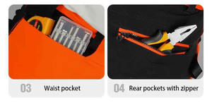 Pantalon de travail Cargo réfléchissant de sécurité de couleur fluorescente multi-poches pour hommes avertissement de travail personnalisé 2024 pantalons de sécurité pour hommes - Product Image 4