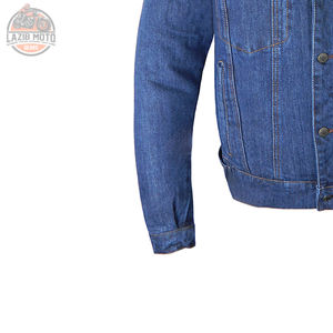 แจ็คเก็ตยีนส์ดีไซน์ใหม่จากผู้ผลิตมืออาชีพ คุณภาพพรีเมียม ระบายอากาศได้ดี พร้อมแผ่นป้องกันที่ได้รับการรับรองมาตรฐาน CE สำหรับขี่มอเตอร์ไซค์ - Product Image 6