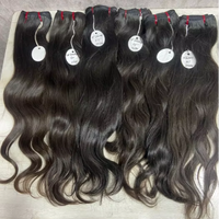 Vente en gros Temple d'Inde du Sud Vague Droite Soyeuse pour Femmes Remy Machine Humaine Double Trame pour Tressage Dentelle Avant Toutes les Couleurs