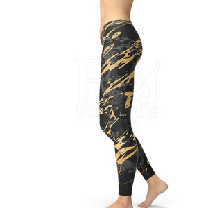 <b>Women's</b> Custom Mid Waist Gym Workout <b>Leggings</b> Solid <b>Pattern</b> Sublimation Breathable Yoga Spandex/Polyester Quick Dry - Product Image 6