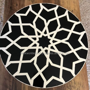 Último soporte de pastel con incrustaciones de hueso de nácar artesanía decoración del hogar Venta caliente Hotel hogar estilo fiesta pastel servir soporte por FWE - Product Image 3