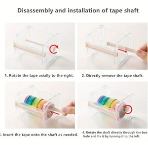 Distributeur de ruban adhésif professionnel pour extensions de cils, fabriqué à la machine, de haute qualité, avec logo personnalisé, coloré, mignon, kits de conception en gros - Product Image 4