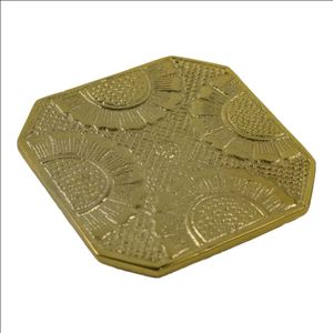 Kitchen <b>Tabletop</b> Decor Gold Colored Coaster Modern Design Standard Quality Coaster Best Indoor Tableware Decorative Design - Product Image 4