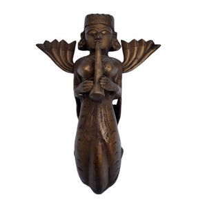Escultura colgante de pared hecha a mano para mujer, diosa India antigua, arte de pared, decoración del hogar, 30x21 cm, MWA-100 - Product Image 2