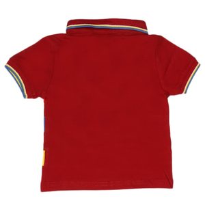 Camiseta Polo de Manga Corta para Niños - Color Granate - Product Image 2