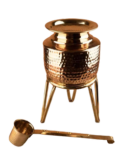 Dispensador de agua de cobre, alta calidad, de cobre puro Matka, enfriador elegante para agua de refrigeración, uso doméstico y de cocina - Product Image 2