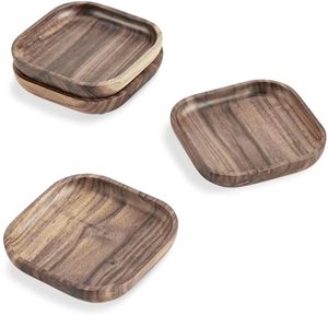 Handcrafted Wooden <b>Coasters</b> <b>for</b> <b>Drinks</b> Natural Wood Tea & Coffee <b>Coaster</b> Set <b>for</b> Home Bar & Office - Product Image 5
