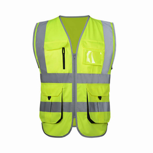 Chaleco de Seguridad de Alta Visibilidad para Construcción, Prenda Holgada de Poliéster con Chaqueta Reflectante Impermeable, Soporte para Logotipo Personalizado - Product Image 6