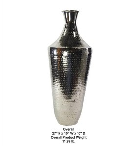 Florero de Aluminio Plateado, Precio al por Mayor para Decoración del Hogar, Decoración de Mesa de Sala de Estar, Material de Hierro - Product Image 5