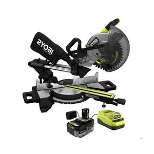 Sierra Ingletadora Compuesta Deslizante Inalámbrica de 18V y 10 Pulgadas con Batería de Alto Rendimiento de 4.0 Ah y Cargador para Metal, Azulejos y Revestimientos - Product Image 6