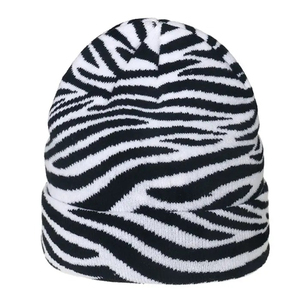 Unisex Winter <b>Warm</b> Knitted Beanie Caps 100% Acrylic Soft Texture Digital Printing Waterproof Breathable Adjustable Casual - Product Image 1