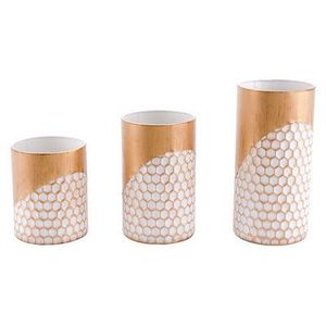Support votif en fer durable avec design floral découpé au laser résistant aux intempéries, idéal pour l'extérieur, le jardin ou le patio - Product Image 2