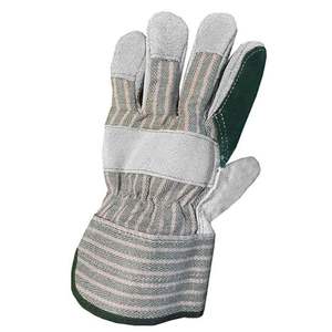 ถุงมือนิรภัยหนังวัวแบบแยกนิ้วของคนงานในอุตสาหกรรมถุงมือทำงานป้องกันมือ - Product Image 3