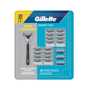 Pour la lame de rasoir Mach3 Turbo avec 20 cartouches expédiées au Nunavut - Product Image 2