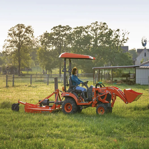 BX2680 4WD Walking <b>Tractor</b> <b>for</b> Engine LA344 <b>Loader</b> HLA1500 Attachment Red Color 10 HP 50,000+ Hours Tested & Inspected - Product Image 2