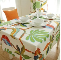 Nappe en lin de coton brodée à la main pour la salle à manger, Double couche naturelle à rayures simples, nappes carrées OEM ODM de haute qualité