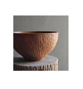 ชุดชามไม้ทำด้วยมือ2ชิ้นชามเสิร์ฟอาหารดีไซน์สุดพิเศษชามไม้คุณภาพดี - Product Image 4