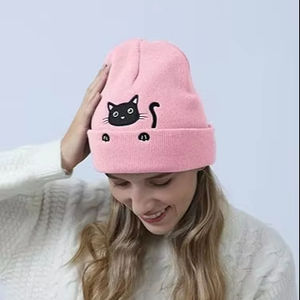 2025 New Design <b>Wool</b>/Cotton Breathable Waterproof Jacquard Unisex Adult <b>Beanie</b> <b>Hats</b> OEM Service Wholesale Custom Made High Image - Product Image 1