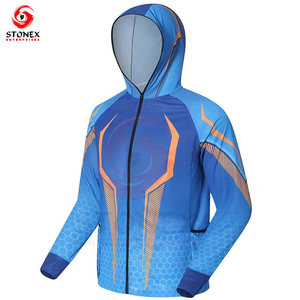 Sudadera con Capucha de Pesca Unisex de Alta Calidad, Spandex/Poliéster, Impresión Personalizada, UPF 50+, para Trabajo al Aire Libre, Tallas Grandes, Servicio OEM - Product Image 2