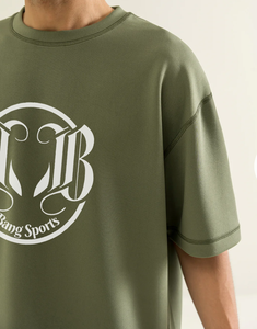 Camisetas informales de manga corta para hombre, 180 gramos, serigrafía de alta calidad, patrón sólido, fácil de lavar para el verano, 100% algodón - Product Image 2