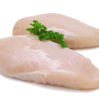 Relleno de pechera de pollo, sin piel, certificado, proveedor de Brasil