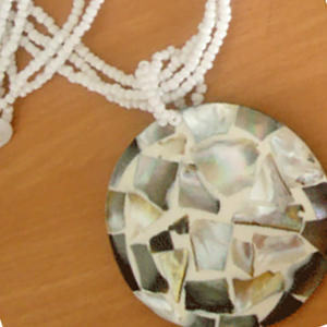 Bijoux en coquillages, collier bohème mignon en coquillages, perles en mosaïque pour cadeau et festivals - Product Image 3