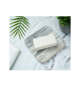 Bandeja de jabón de piedra de mármol natural, caja de jabón de mármol de diseño lujoso, accesorios de baño con forma hexagonal, soporte para jabonera - Product Image 1