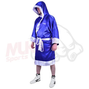 Robe de boxe en cuir PVC personnalisée de haute qualité pour hommes, manches longues, respirante, conçue pour des performances ultimes - Product Image 5