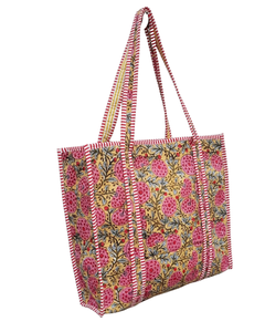 Handmade 100% Cotton Quilted Reusable Eco-friendly Shoulder <b>Tote</b> <b>Bag</b> - Product Image 4