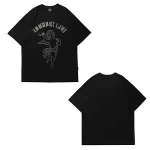 T-shirts surdimensionnés en coton avec impression personnalisée pour hommes grande taille vêtements pour hommes - Product Image 3