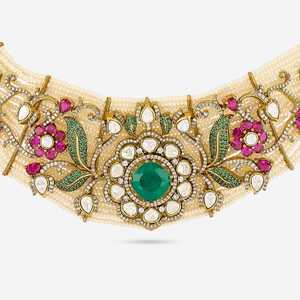 Kundan Wedding <b>Necklace</b> Elegant & Dazzling - Product Image 5