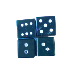 Dés en pierre de haute qualité D6 Cube en pierre de sang Pierre précieuse naturelle Cristal Dés D6 Gravés en points Ensemble de dés personnalisé Viking Grossiste - Product Image 5