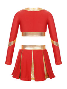 Ensemble de cheerleading sans manches avec logo personnalisé, respirant, équipes sportives, uniforme de cheerleader de haute qualité pour adultes - Product Image 2