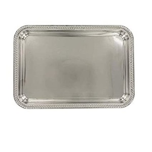 Kitchen Tabletop Decor Gold Finished <b>Tray</b> Medium Size Custom Made Serving <b>Tray</b> Rectangular Shape Metal <b>Tray</b> - Product Image 2