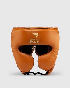 Protección de entrenamiento de boxeo profesional Protector de cabeza Cuero genuino Protector de cabeza de boxeo de media cara personalizado. - Product Image 1