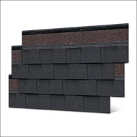 Échantillon gratuit de bardeaux de toiture modernes à double couche en asphalte 50 ans de garantie Tuiles de bitume laminé PVC pour appartement ASTM