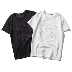 T-shirt vintage lavé à l'acide avec logo personnalisé T-shirt vierge oversize 100% coton pour hommes coupe ample imprimé - Product Image 3