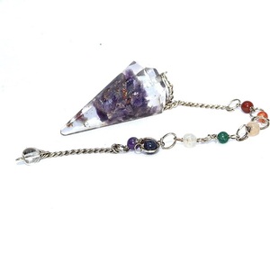 Meilleures ventes et pendules d'orgone en pierre d'améthyste naturelle de grande qualité pour la guérison et les cadeaux à vendre de l'agate de Soha - Product Image 5