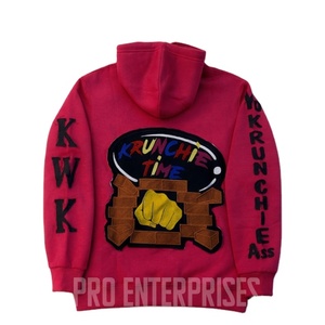 Survêtement d'hiver décontracté pour homme en molleton 100% coton respirant, avec broderie frontale vieillie, idéal pour l'entraînement et les activités de plein air - Vente en gros - Product Image 2