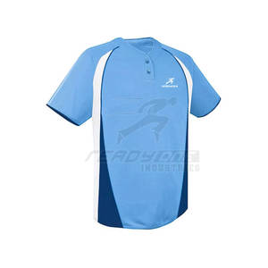 ชุดยูนิฟอร์มเบสบอลลายธงชาติแบบกำหนดเอง ดีไซน์กราฟิกธงชาติด้านหน้า กระดุม 2 เม็ด เสื้อเจอร์ซีย์ระบายอากาศดี แผงข้างตัดกันสี ผลิตจากโพลีเอสเตอร์ 100% - Product Image 2