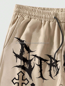 <b>Men's</b> Casual XL Size Jogger <b>Sweat</b> <b>Shorts</b> Quick Dry Breathable Eco-Friendly Sports Fitness Beach High Street Custom Logo Printed - Product Image 4