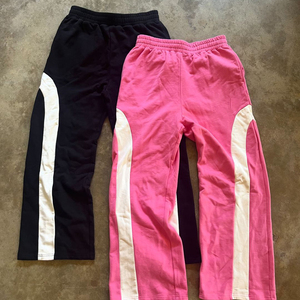 Dikson Sports Nouveau style Pantalon baggy surdimensionné personnalisé Pantalon Track Jogger empilé pour hommes Sérigraphie Coupe-vent Pantalon en nylon - Product Image 5
