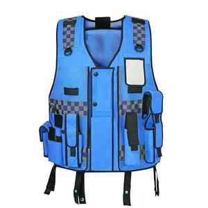 Gilet de sécurité de construction personnalisé haute visibilité gardes de sécurité vêtements de travail respirants grandes poches réfléchissantes disponibles tous - Product Image 4