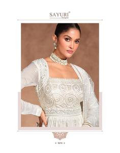 ชุดทำงานปักลายชิกินาริ chikankari แฟนซีใหม่ออกแบบโดยดีไซเนอร์สินค้าคุณภาพสูง - Product Image 4