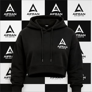 Sudadera con Capucha Rosa para Mujer, Sudadera Corta con Capucha, Logotipo Estampado, Ropa Casual de Invierno, Estilo Urbano, Hip Hop, Felpa Francesa, Servicio OEM - Product Image 4