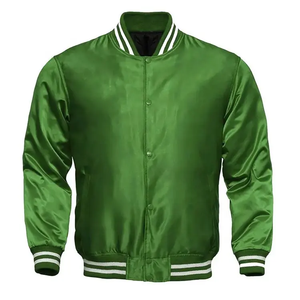 Chaquetas Universitarias de Satén Personalizadas al por Mayor, Chaqueta Universitaria Cortavientos para Hombre y Mujer, Nuevo Diseño, MOQ Bajo - Product Image 1