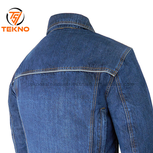 Veste Jeans en Coton Personnalisé Vestes en Denim Manteau Homme Col Rabattu Bomber Décontracté Hommes Moto Vêtements Outwear - Product Image 5