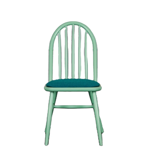 เก้าอี้รับประทานอาหารทำจากไม้สีเขียวแบบย้อนยุคที่นั่งสะดวกสบายทันสมัยสำหรับบ้านและพื้นที่รับประทานอาหาร - Product Image 1