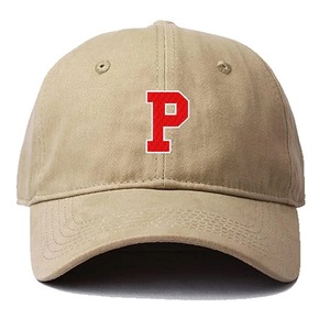 หมวกเบสบอลสำหรับผู้ชายหมวกแก๊ปผ้าฝ้ายปักลายตัวอักษร P หมวกแก๊ปเบสบอลปรับขนาดได้หมวกกลางแจ้งน้ำหนักเบาปรับ RRI-BC-28ได้ - Product Image 3
