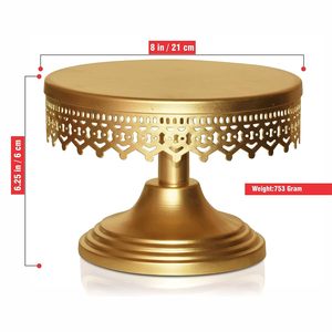Support de gâteau de base supérieur en laiton attrayant Cum Dessert Server pour la maison et la décoration But de mariage - Product Image 2